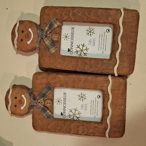 Gingerbread  pic frames. 2 pack new.